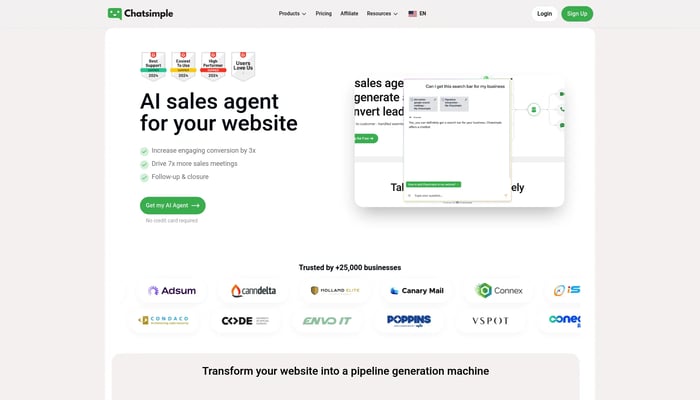 Chatsimple AI Sales Chatbot