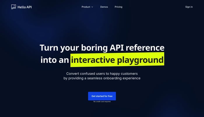 Hello API