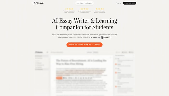 Olovka AI Essay Writer