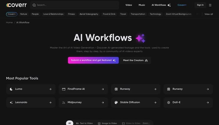 AI Workflows by Coverr