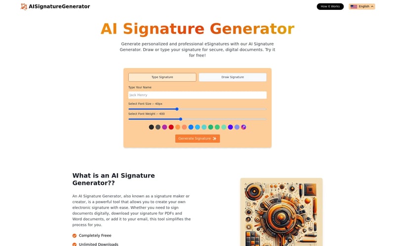 AI Signature Generator