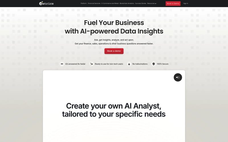 Datrics AI Analyst Builder