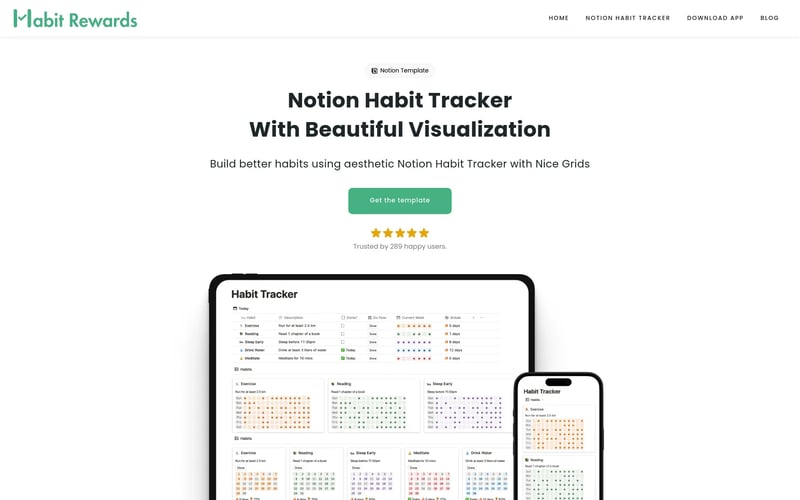 Notion Habit Tracker