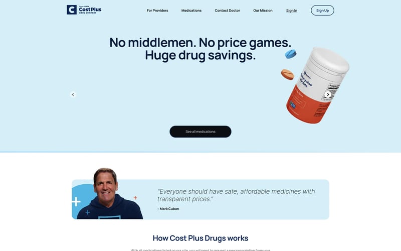 Mark Cuban Cost Plus Drug Company, PBC