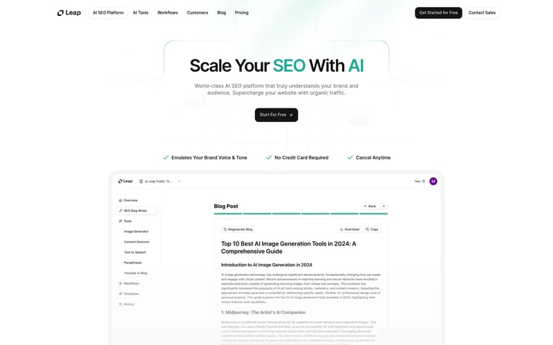 AI SEO by Leap