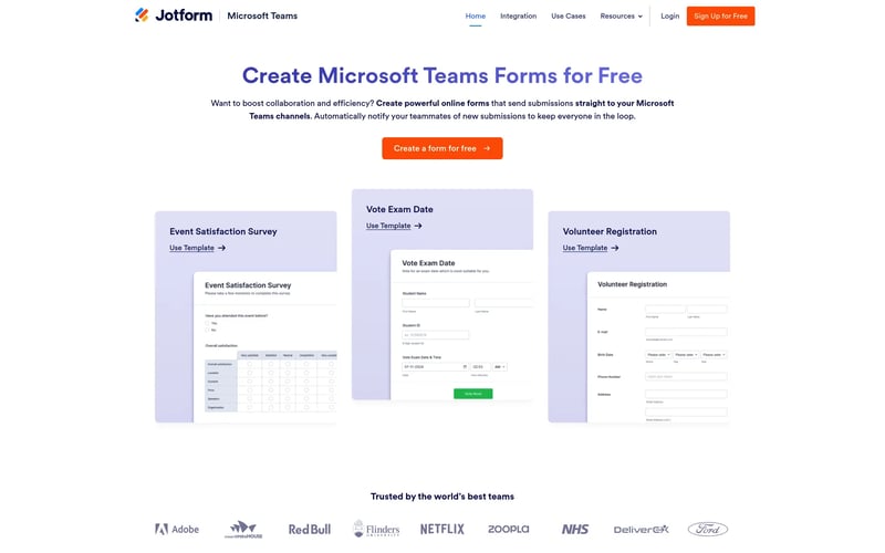 Jotform for Microsoft Teams