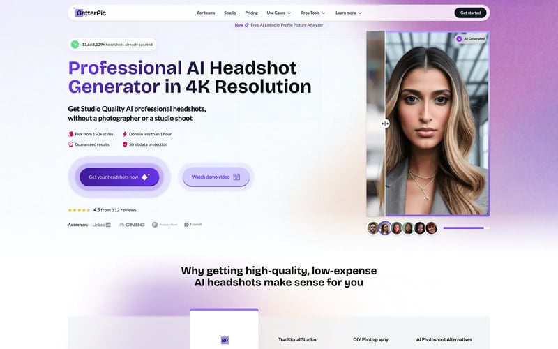 BetterPic | AI Headshots