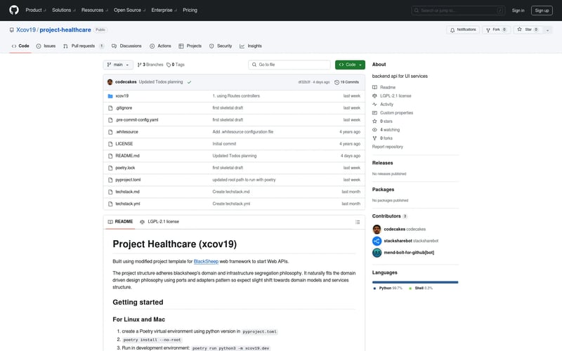 Project Healthcare: XCov19