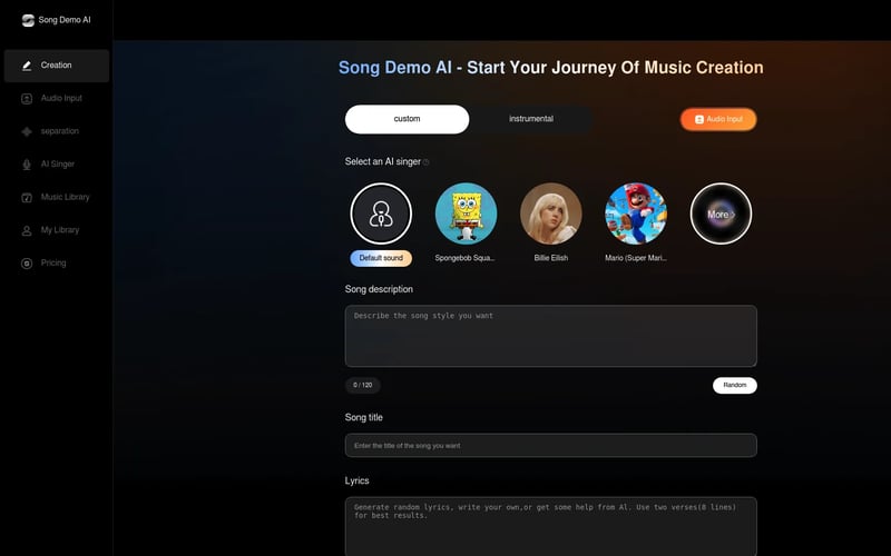 Song Demo AI