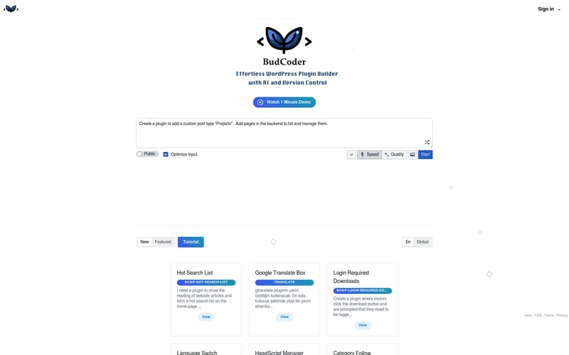 BudCoder | WordPress Plugin Builder