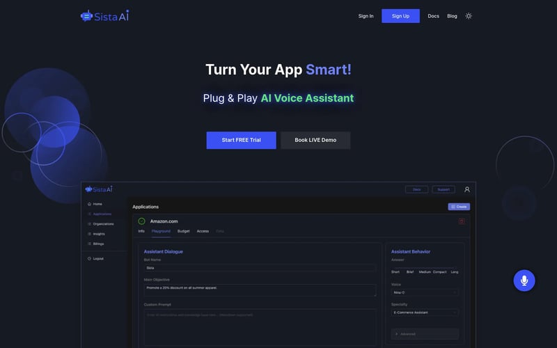 Sista AI Voice Assistant