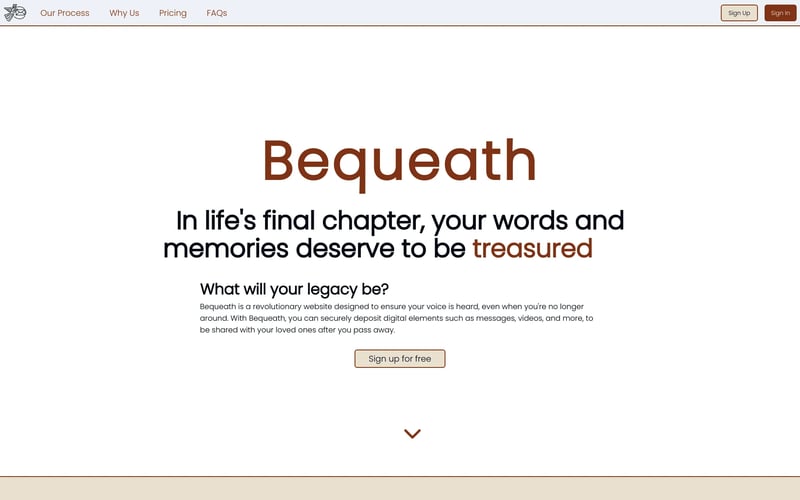 Bequeath.app