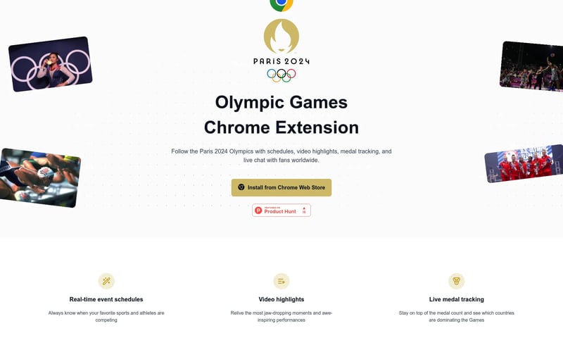 Olympic Games Chrome Extension