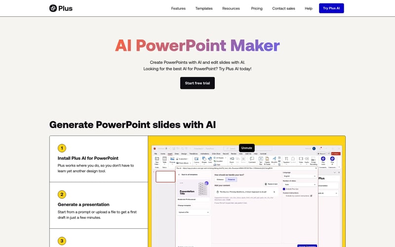 Plus AI PowerPoint Maker