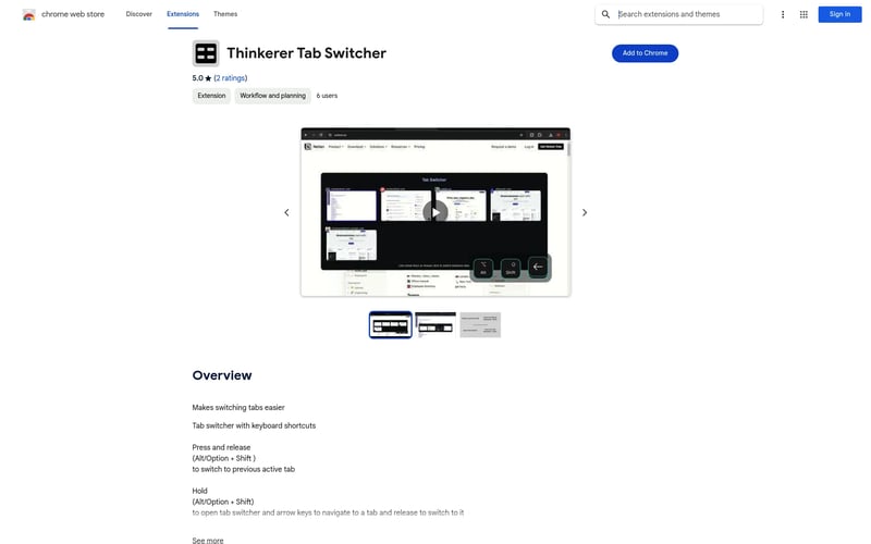 Thinkerer Tab Switcher