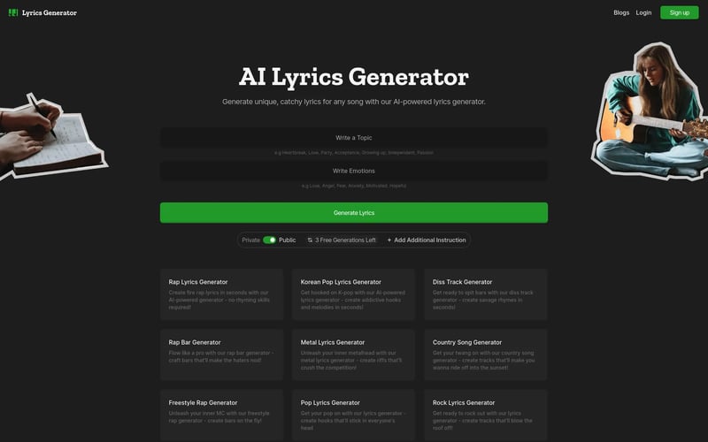 Lyrics Generator