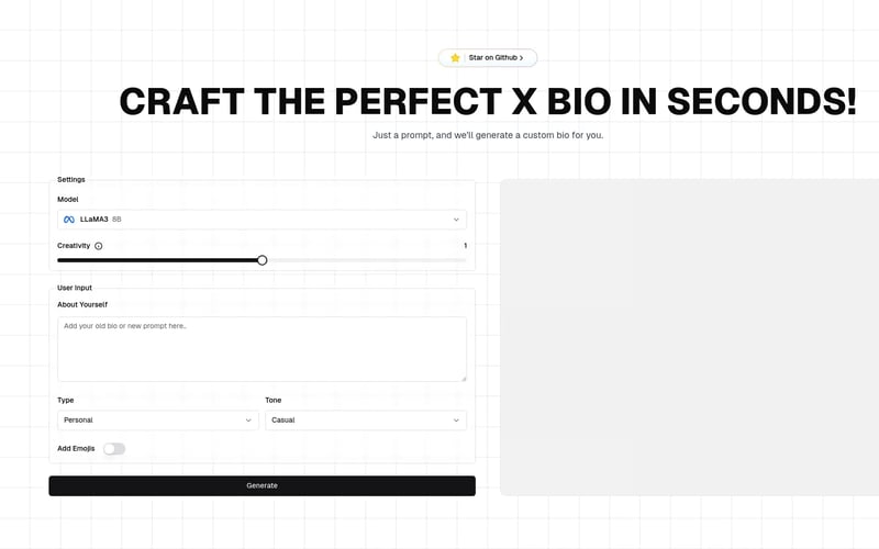 X Bio Generator