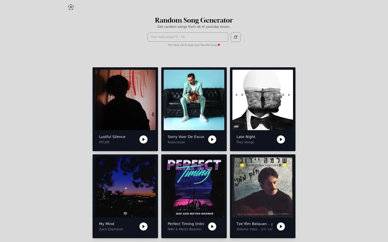 Random Song Generator