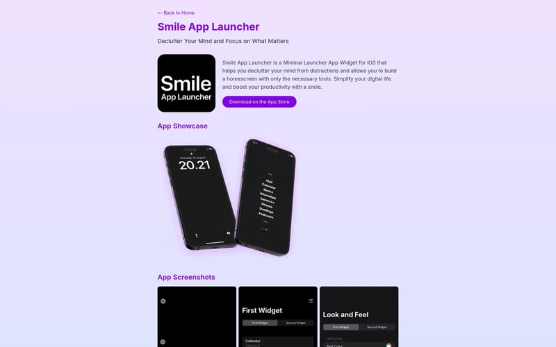 Smile App Launcher