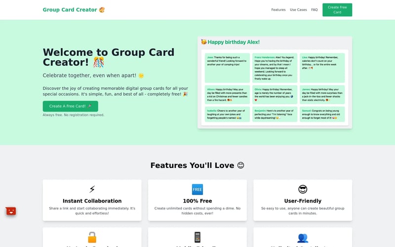 Group Card Creator