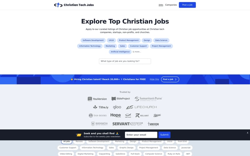 Christian Tech Jobs