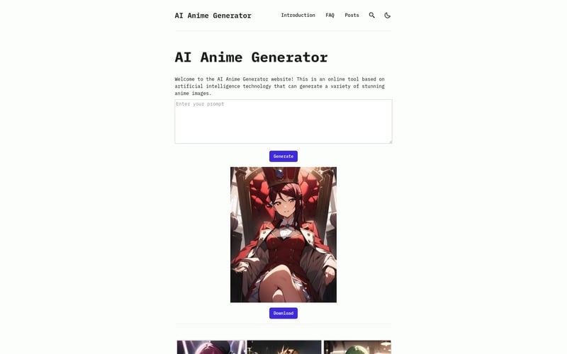 AI Anime Generator