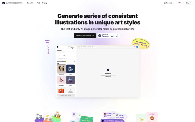 Illustration Generator by Icons8