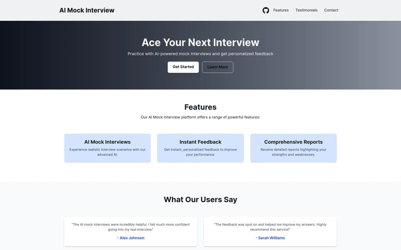 AI Mock Interview