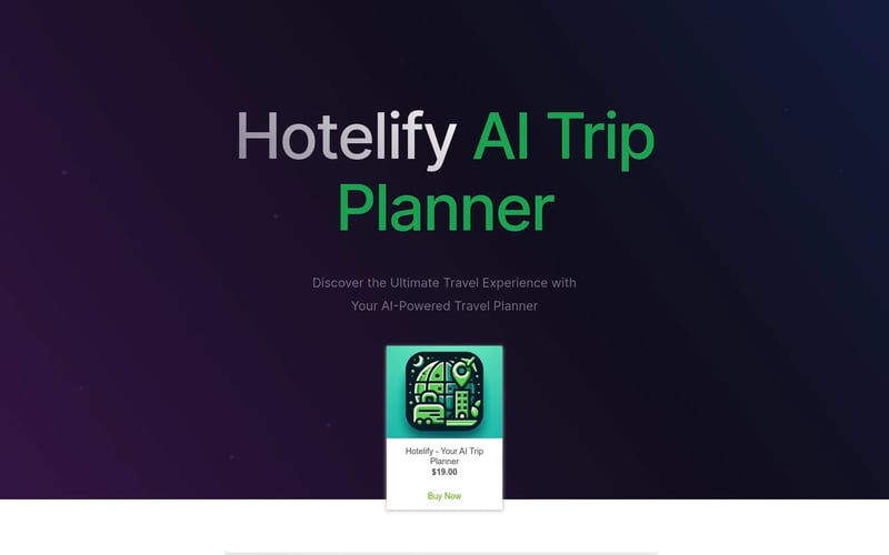 Hotelify - AI Trip Planner