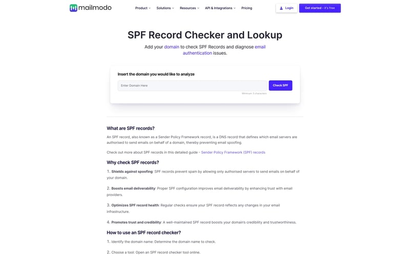 SPF Record Checker