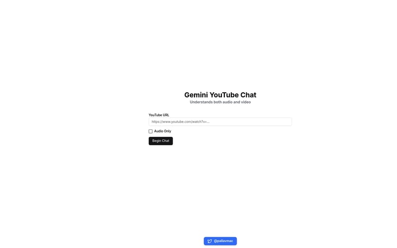 Gemini YouTube Chat