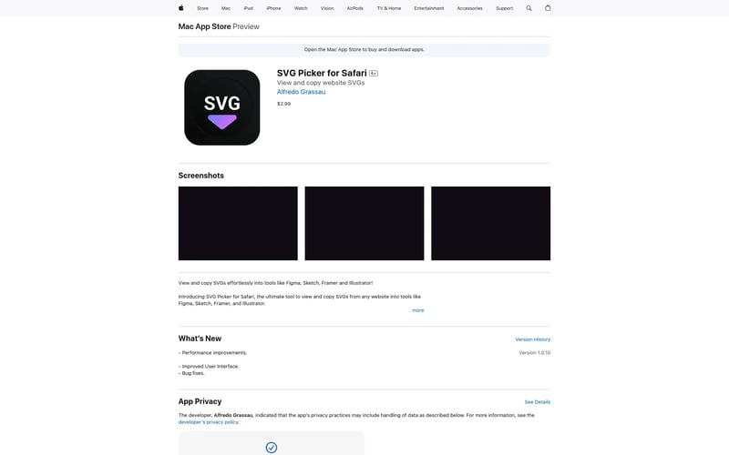 SVG Picker for Safari