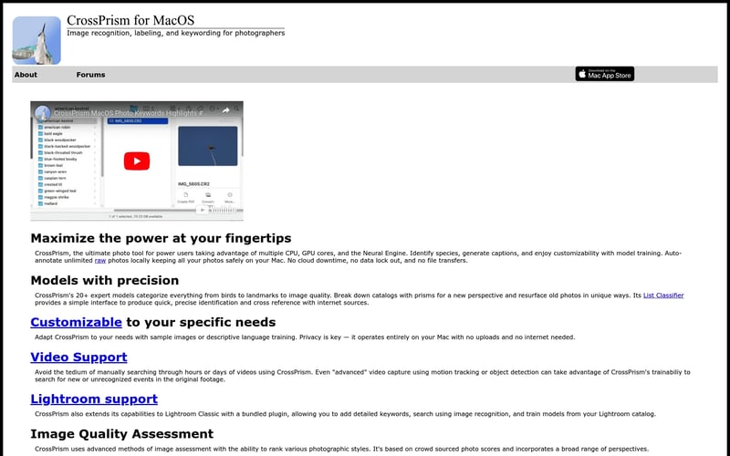 CrossPrism Photo Labeler for MacOS