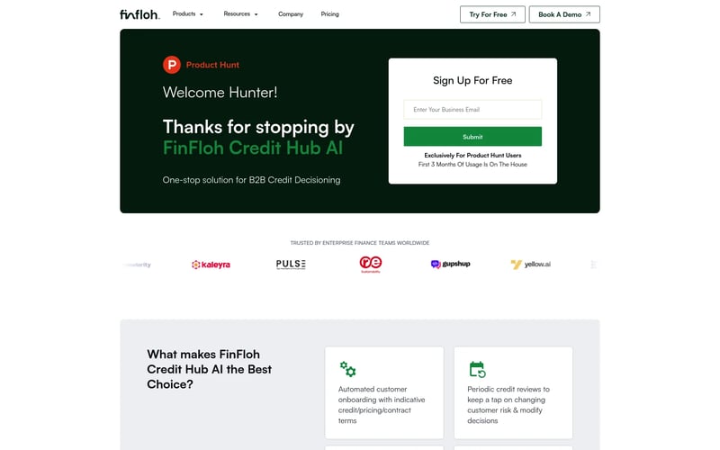 FinFloh Credit Decisioning AI