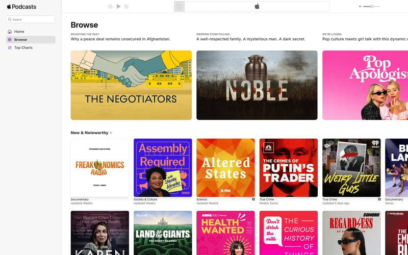 Apple Podcasts for Web