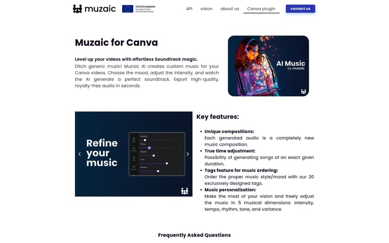 Muzaic for Canva