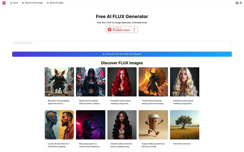 AI FLUX Image Generator