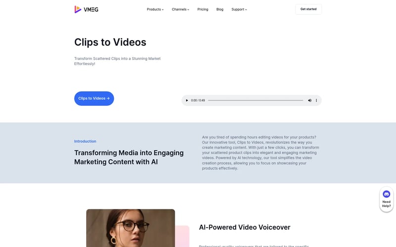 VMEG Clips to Videos