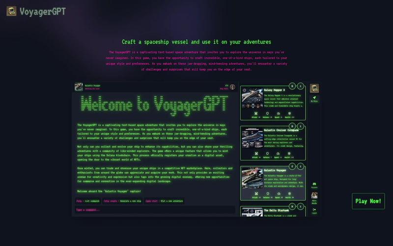 VoyagerGPT