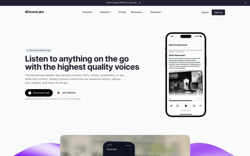 ElevenLabs Reader