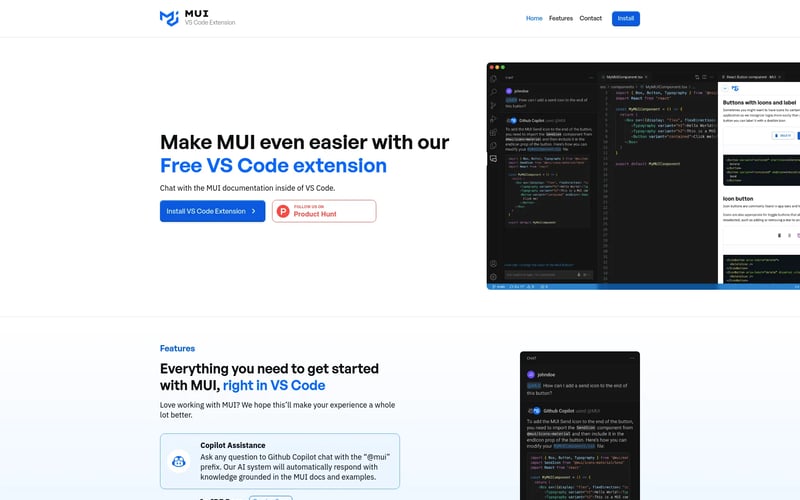 MUI for VS Code