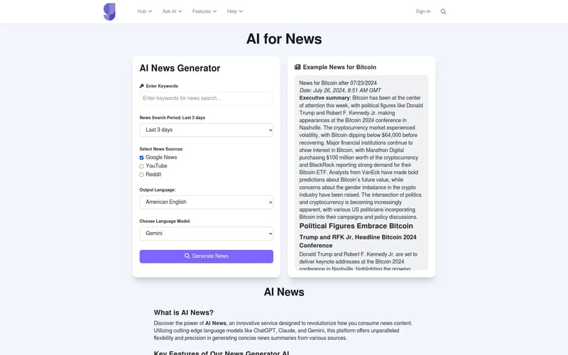 AI for News