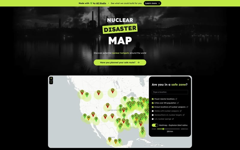 Nuclear Disaster Map