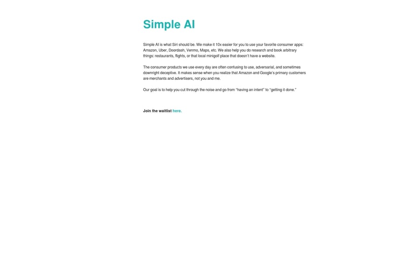 Simple AI