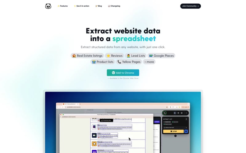 Panda Extract - Web Scraper & Lead Extractor