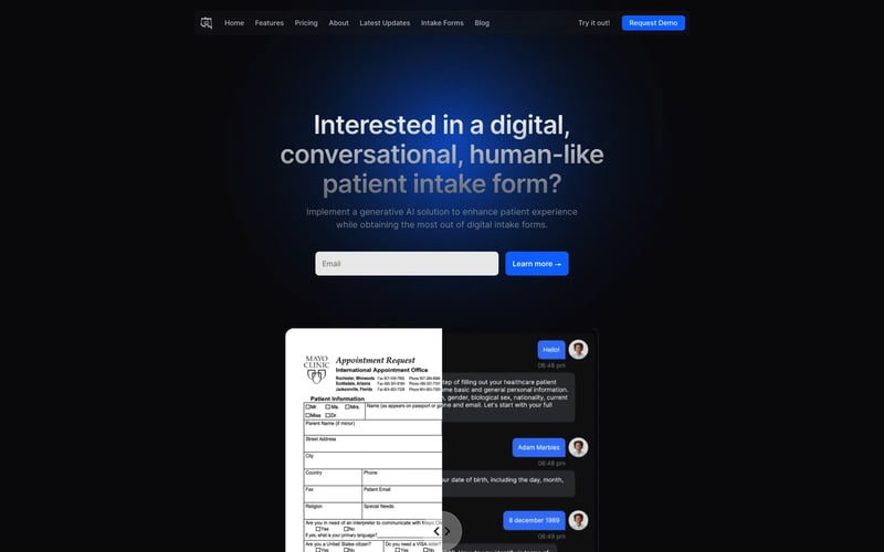 AI Patient Intake