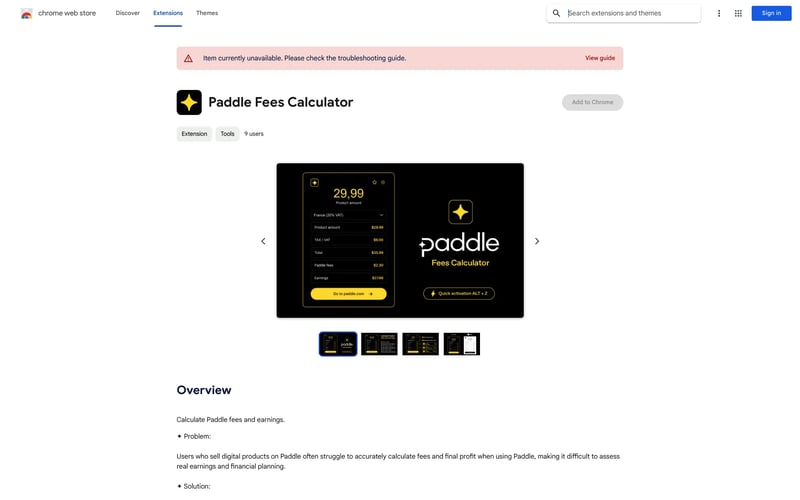 Paddle Fees Calculator