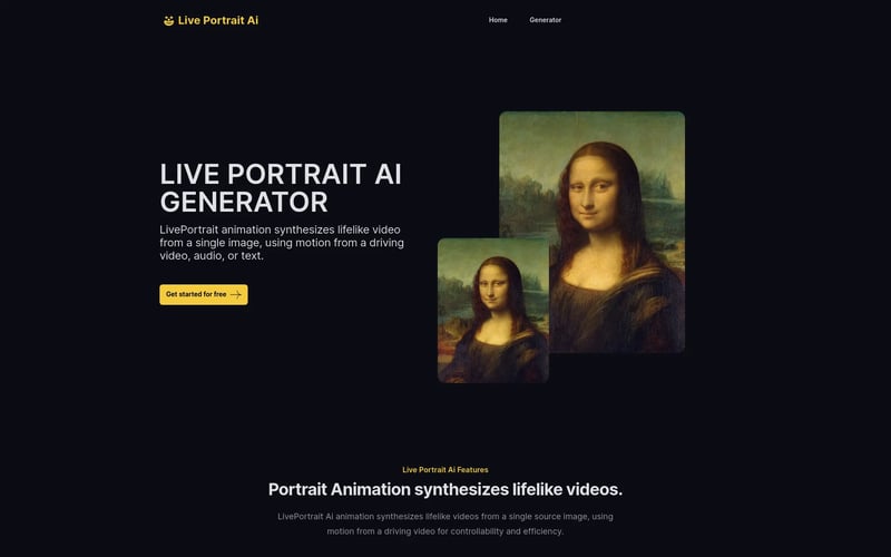 Live Portrait Ai Generator