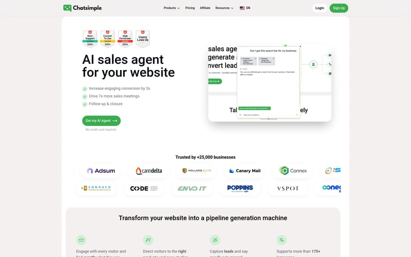 Chatsimple AI Sales Chatbot