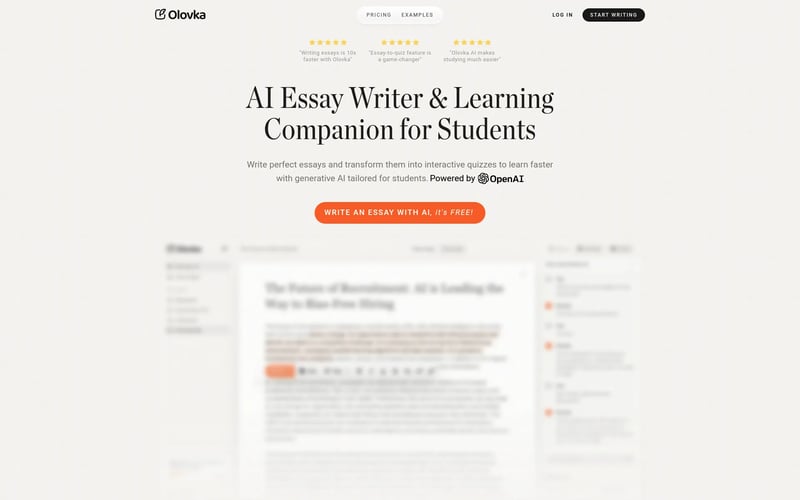 Olovka AI Essay Writer